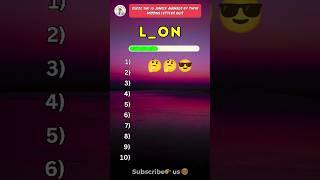 Guess the 10 jungle animals by missing letters quiz!