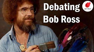 Bob Ross' Landscape Oil Paintings: Art Debate