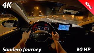 Dacia Sandero 2025 Night POV driving review (1.0 TCe 90 HP, 5-speed), consumption