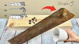 Insert PVC Pipe into Your New Saw! Genius Method for