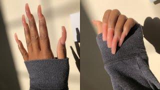 HOW I DO MY OWN NAILS AT HOME *super cheap* | beginner friendly polygel tutorial