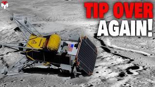 Went Sideways! New SpaceX & NASA Lunar Lander Landing FAILED...