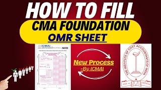 How to Fill CMA Foundation OMR Answer Sheet | CMA Foundation Answer Books | New Process by ICMAI