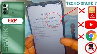 Tecno Spark 7 Frp Bypass Android 11 /TECNO (Kf6i,Kf6j,Pr651,Kf8) Google Account Bypass| NO SIM NO PC