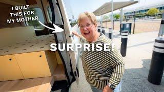 My Mother is SHOCKED by her new DIY CAMPER VAN BUILD…