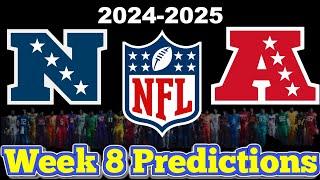 NFL Week 8 Game Predictions 2024! Predicting Every Matchup