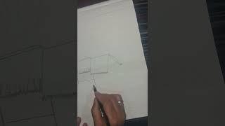 How to draw shading pencil seneary#yputubeshorts #artwork