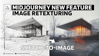 Midjourney has finally introduced its sketch-to-image feature! #midjourneyarchitecture