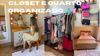 ORGANIZAÇÃO TOTAL NO CLOSET E NO QUARTO! AMEI A PENTEADEIRA 