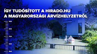 Így tudósított a hirado.hu a magyarországi árvízhelyzetről