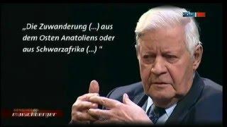 Helmut Schmidt über Einwanderung und Integration