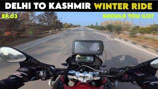 Delhi to Kashmir Extreme Snow |Winter Ride With BMW Dense Fog | 2000km Ride Ep.03 ‪@SteelHorseRide‬