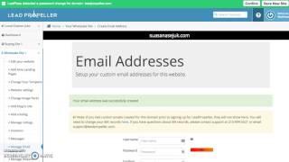 Email Hosting LeadPropeller Tutorial