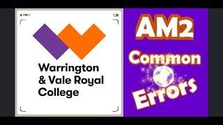 AM2 Common Errors