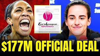 A’ja Wilson THROWS TANTRUM After Caitlin Clark’s EUROPE Contract Breaks WNBA & SHOCKED Everyone!