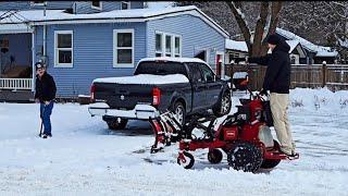 He Shouldn't Be SHOVELING SNOW After Having A STROKE