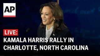 LIVE: Kamala Harris rally in Charlotte, North Carolina, following debate