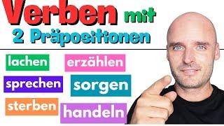 Kennst du diese Verben mit zwei Präpositionen? | Deutsch lernen leicht gemacht!