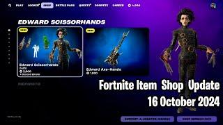 Fortnite Item Shop Update October 16, 2024! Festival Trooper, Edward Scissorhands, Red Knight & More