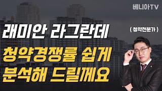 '래미안 라그란데' 청약경쟁률에 숨겨진 의미를 정확하고 쉽게 설명해 드릴께요 (지역분석,장단점,가치판단,계약여부) | 베니아TV