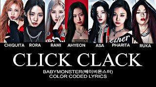 BABYMONSTER - 'CLIK CLAK' COLOR CODED LYRICS (ORIGINAL AI SONG)