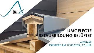 Webinar: Umgelegte Firstausbildung belüftet ()