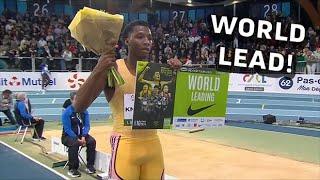 Erriyon Knighton Clocks WORLD-LEADING 20.21 In Men's 200m At World Indoor Gold Tour Liévin 2024