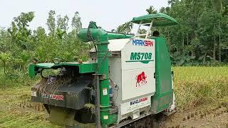 BanglaMark Marksan MS-708 Head Feeding Combine Harvester | #banglamark #banglamarkagro