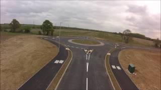 Stratton business park new area full road length