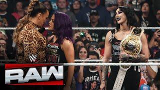 Rhea Ripley and Bayley knock Nia Jax from the ring: Raw highlights, Jan. 13, 2025