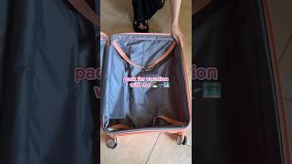 pack for vacation with me #packwithme #asmr #packaging #vacation tion