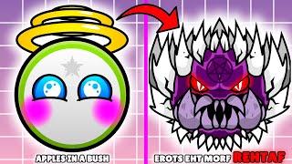 NEW CUSTOM Geometry Dash Difficulty Faces but they are REVERSE (Version 4.4)