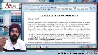 CMA FINAL - CORPORATE GOVERNANCE BY CS RAMANDEEP SINGH(CYBER LAWYER)