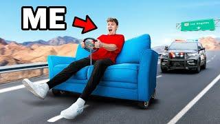 I Turned my Couch into a Race Car!