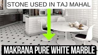 Makrana Pure White Marble Flooring, Countertop, Price, Designs 2018