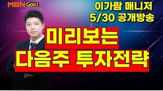 [MBN골드, 이가람 매니저] 미리보는 다음주 투자전략