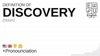 DISCOVERY meaning, definition & pronunciation | What is DISCOVERY? | How to say DISCOVERY