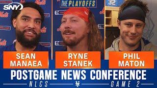 Sean Manaea on striking out Shohei Ohtani, Phil Maton, Ryne Stanek on closing out Mets' Game 2 | SNY