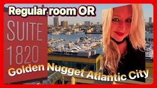 Golden Nugget Atlantic City.. Cheapest room Vrs suite tour!