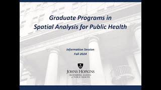 Graduate Programs in Spatial Analysis for Public Health