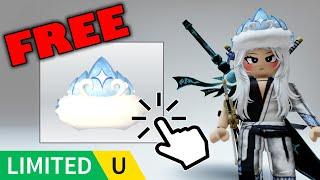 FREE UGC | How to get Cloudy Ice Crown in Winter Spotlight on Roblox