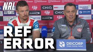 Shane Flanagan CALLS OUT referee ERROR: NRL Presser | NRL on Nine