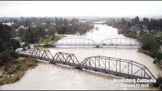 Flood in Healdsburg California: February 29, 2019