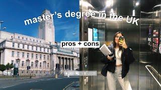 Master's Degree in the UK: pros + cons