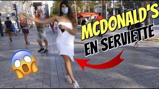 ALLER EN SERVIETTE AU MCDO ! (on fait des paris dans la rue) - LAUREN CRUZ