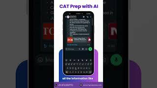 Boost your #CATPrep with @MetaAI on WhatsApp! #MetaAI #WhatsApp #StudySmart #CAT2024"