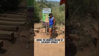 Hiking the Manitou incline in Colorado Springs. Would you ever do this? #Manitou #hiking #colorado