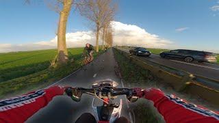 HIGH SPEED RIDE TO SCHOOL  BETA RR 50 ONBOARD POV | 50cc MOPED