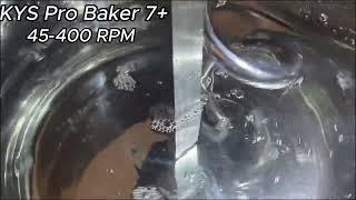 KYS Pro Baker 7 Vs KYS Pro Baker 7+ Spiral mixer, Speed difference