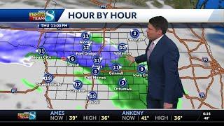 Iowa weather: Another shot of rain and snow on the way